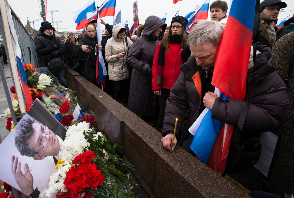 March for Nemtsov in Moscow