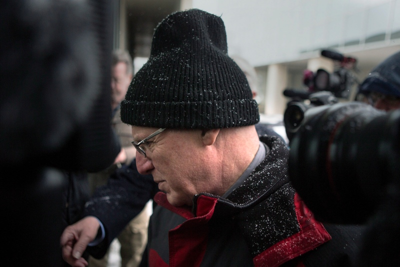 Former university professor Benjamin Levin arrives at court in Toronto, Tuesday, March 3, 2015. (The Canadian Press/Chris Young)