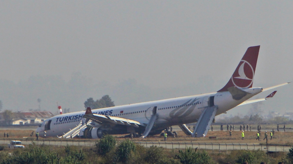 Passengers safe after Turkish jet skids off runway