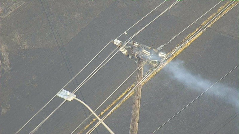 Power lines are seen in this file photo.