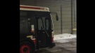 In this YouTube screengrab, a driver-less TTC bus is seen rolling through Bathurst Station in Toronto, March 3, 2015.