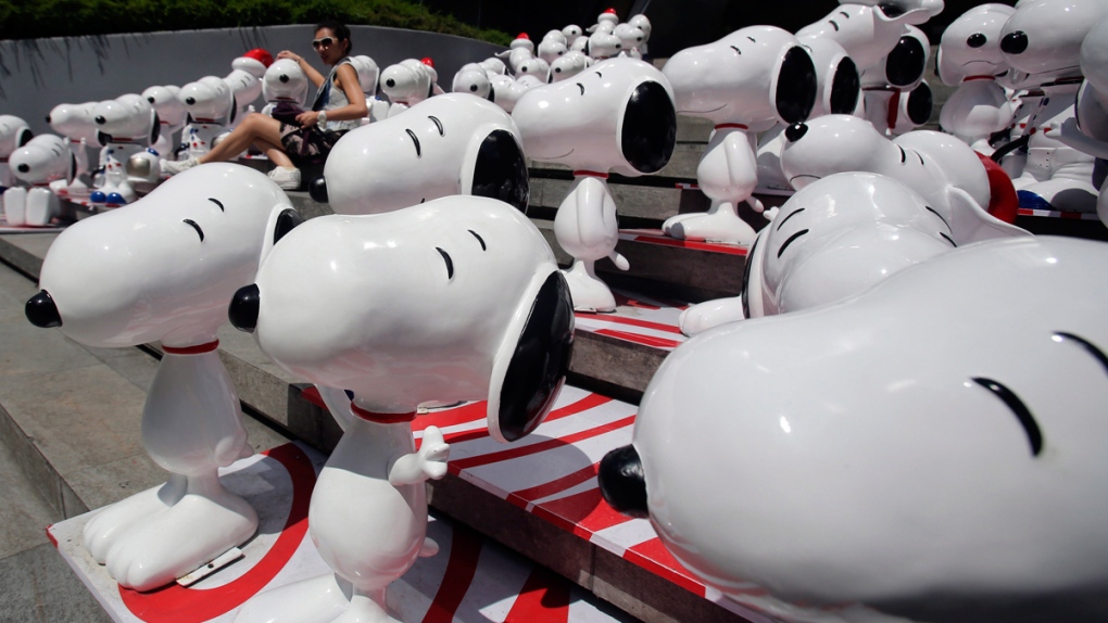 Snoopy models in Bangkok, Thailand