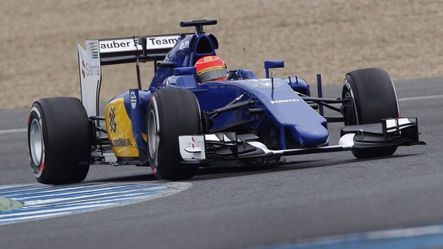 Felipe Nasr of Sauber F1