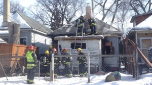 Two people were sent to hospital with smoke inhalation following a house fire in South Osborne.