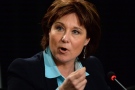 B.C. Premier Christy Clark responds to a reporters question during the closing press conference following Canada's premiers meeting in Ottawa on January 30, 2015. (Sean Kilpatrick / The Canadian Press)