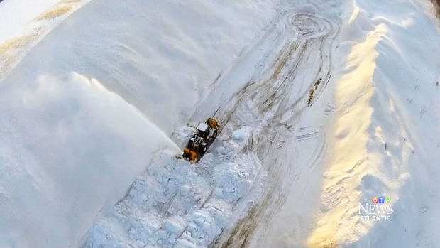Moncton snow pile