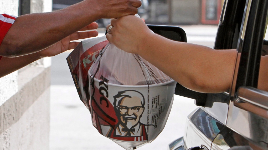 Worker hands over KFC