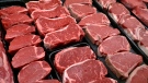 Steaks and other beef products are displayed for sale at a grocery store in McLean, Va.  Jan. 18, 2010. (AP / J. Scott Applewhite)