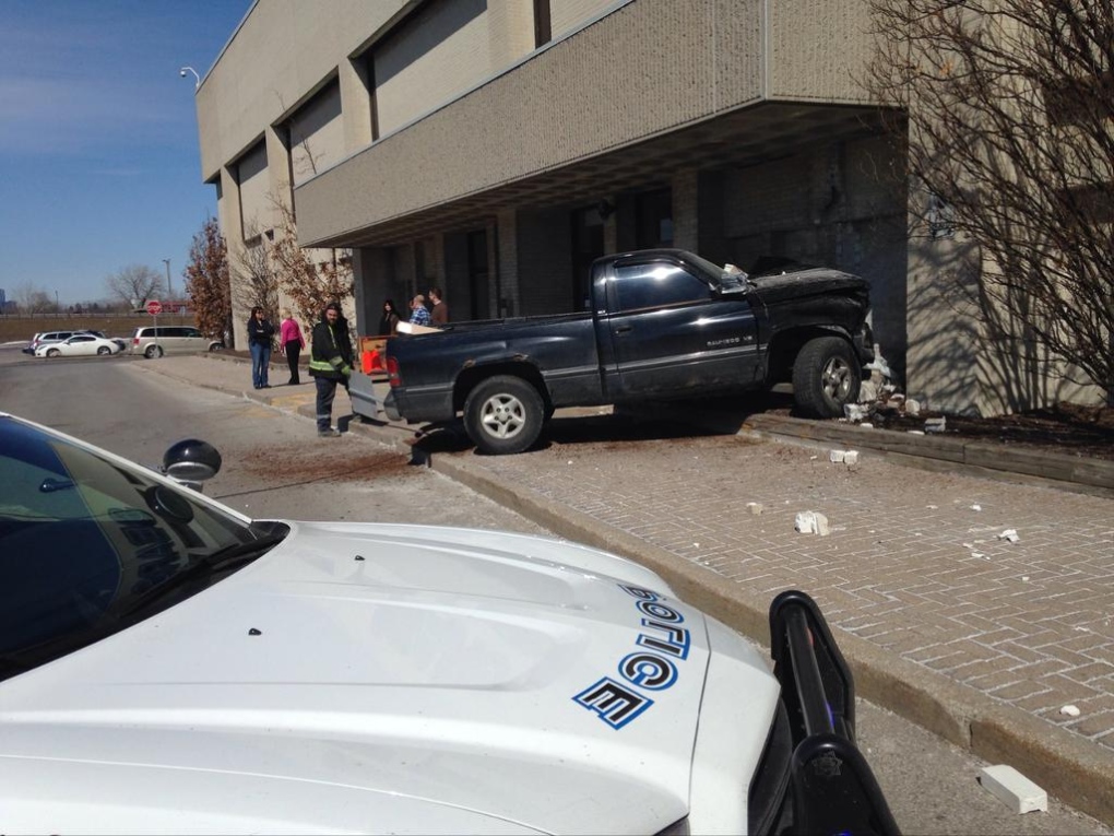 Truck crash Sears