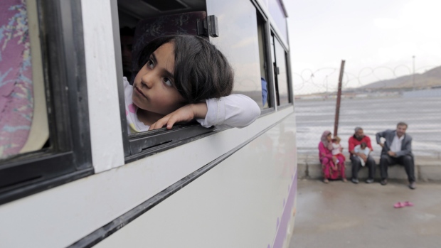 A Syrian refugee child in Iraq