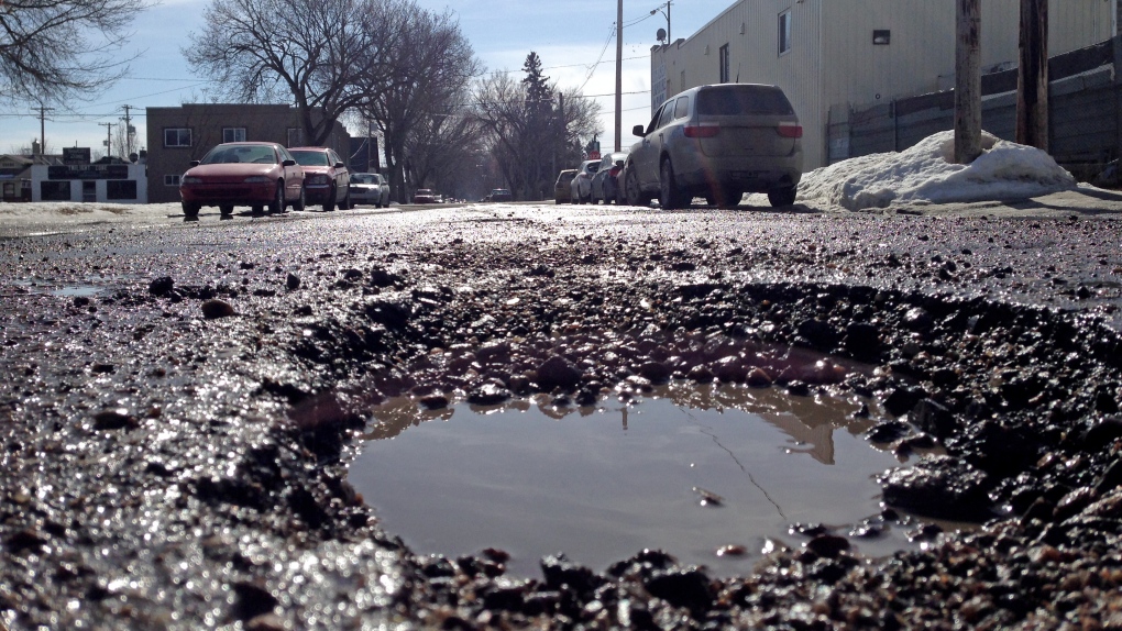 Saskatoon pothole