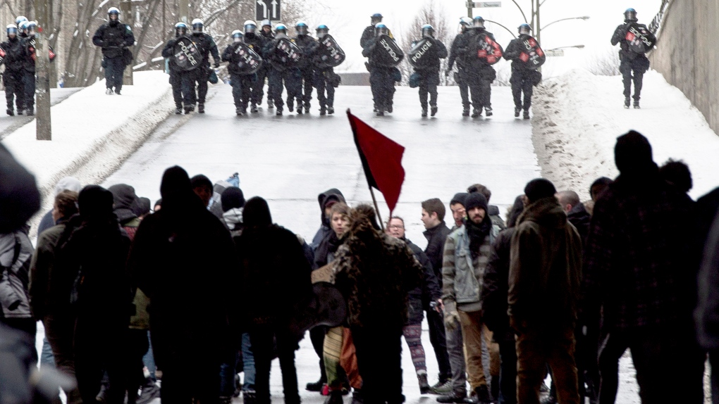Anti brutality demo Montreal 2015
