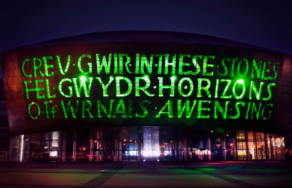 Wales Millennium Centre is green