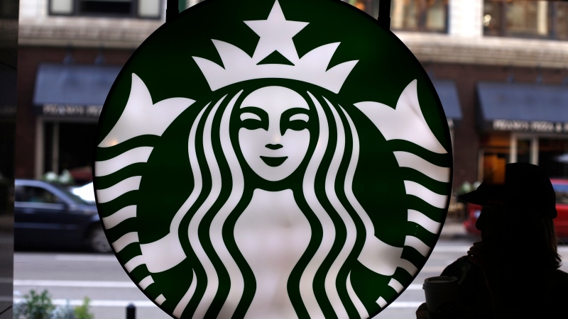 The Starbucks logo is seen at one of the company's coffee shops in downtown Chicago, Saturday, May 31, 2014. (Gene J. Puskar, File/AP)