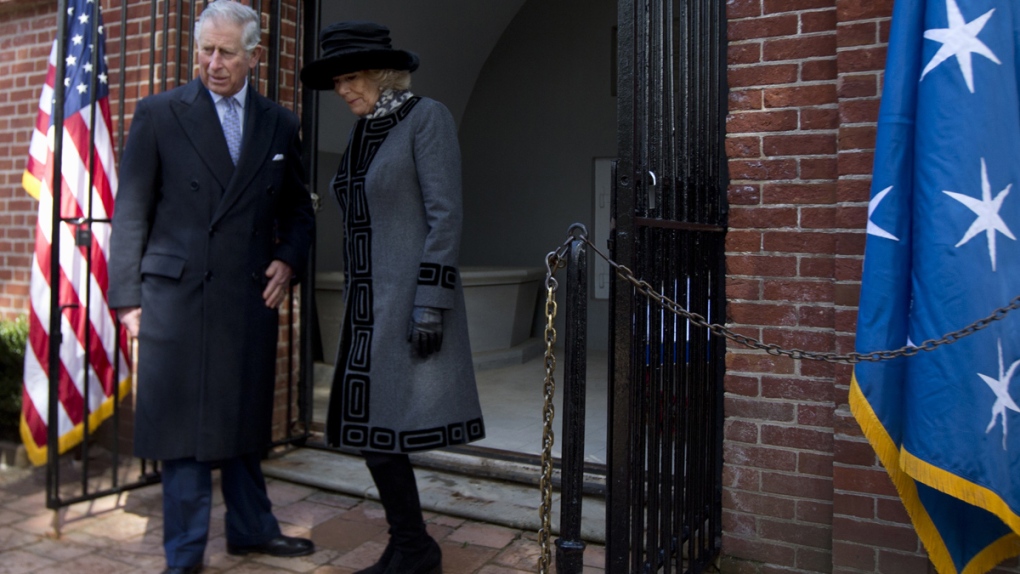 Prince Charles and his wife Camilla in Virginia