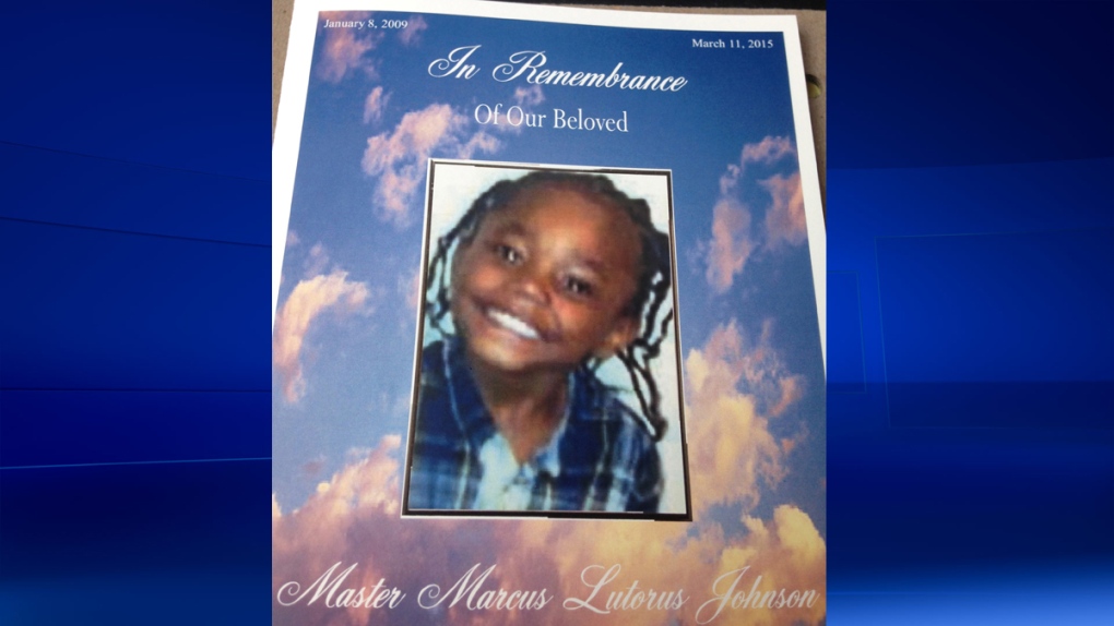 Marcus Johnson Jr.'s funeral pamphlet