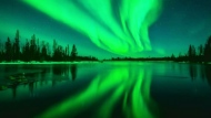 Aurora Borealis (Northern Lights) seen dancing across the northern Saskatchewan sky in this undated file photo. 