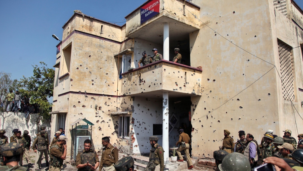 Rajbagh police station in Kathua district, India
