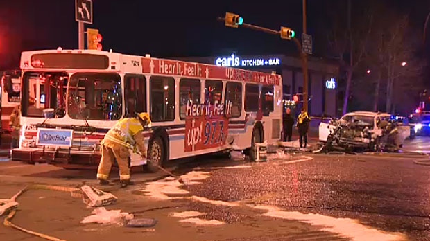 Calgary Transit bus crash