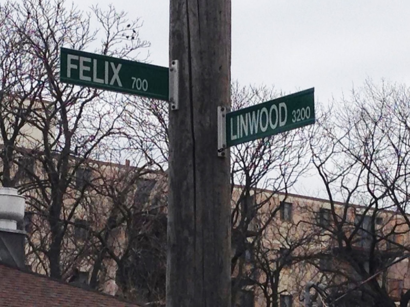 Windsor police say an elderly man was robbed and assaulted near Felix Avenue and Linwood Place in Windsor, Ont., March 23, 2015. (Michelle Maluske / CTV Windsor)