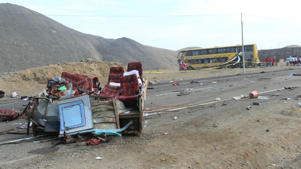 Peru bus crash leaves 37 dead