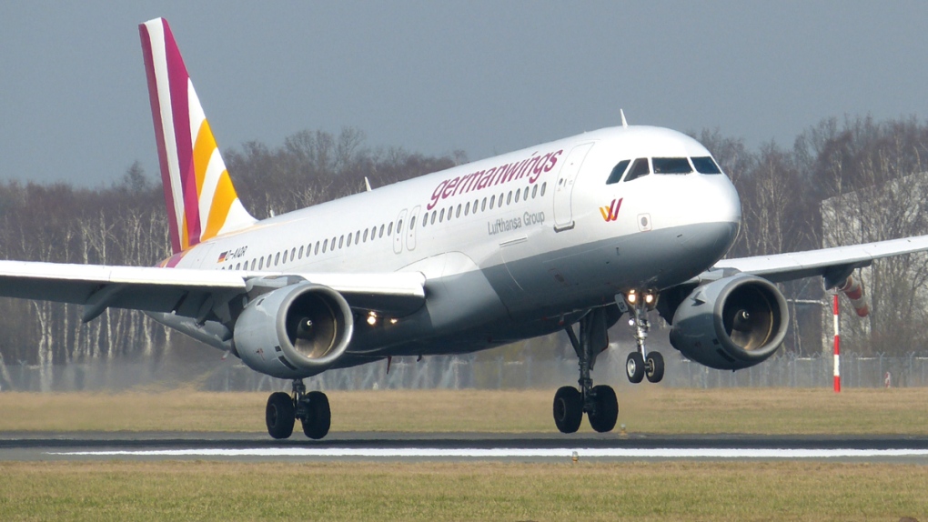 A Germanwings Airbus A320 plane lands