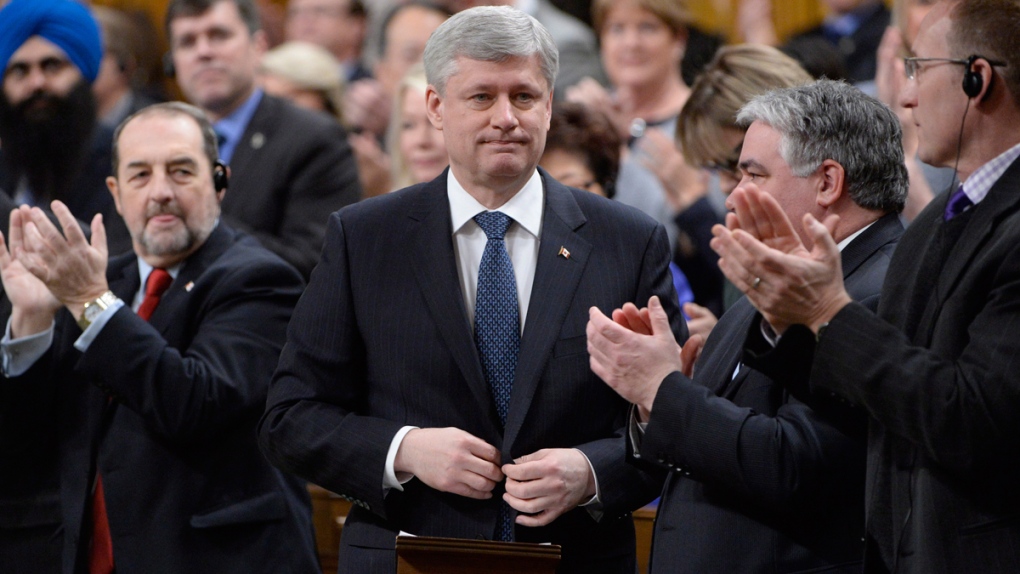 Prime Minister Harper applauded in the House