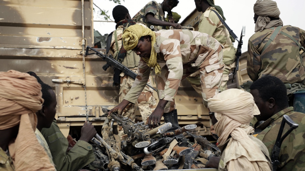 Boko Haram fighters in Damasak, Nigeria