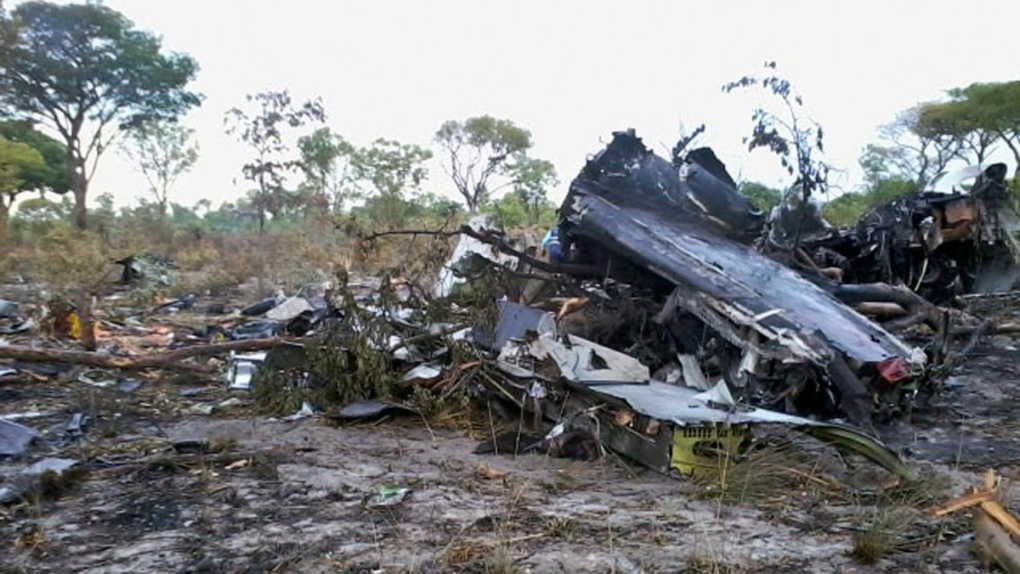 Wreckage of a Mozambique Airlines in Namibia