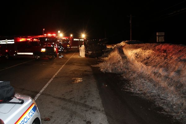 RCMP investigate a crash on Route 2 in Hazel Grove