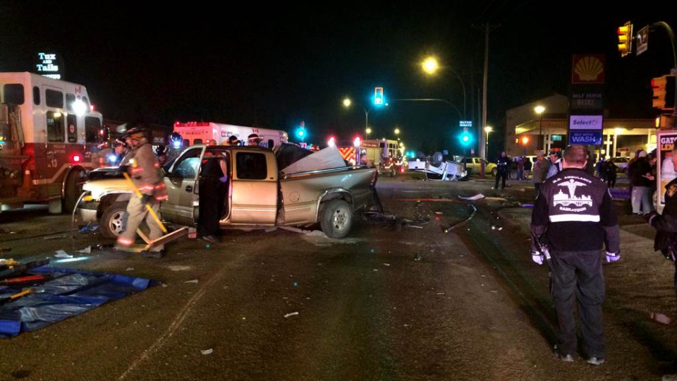 Five-vehicle crash in Saskatoon sends five to hospital; impaired ...