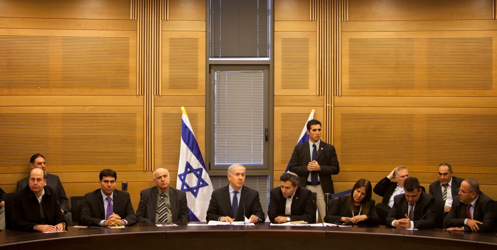 Netanyahu at the Knessnet