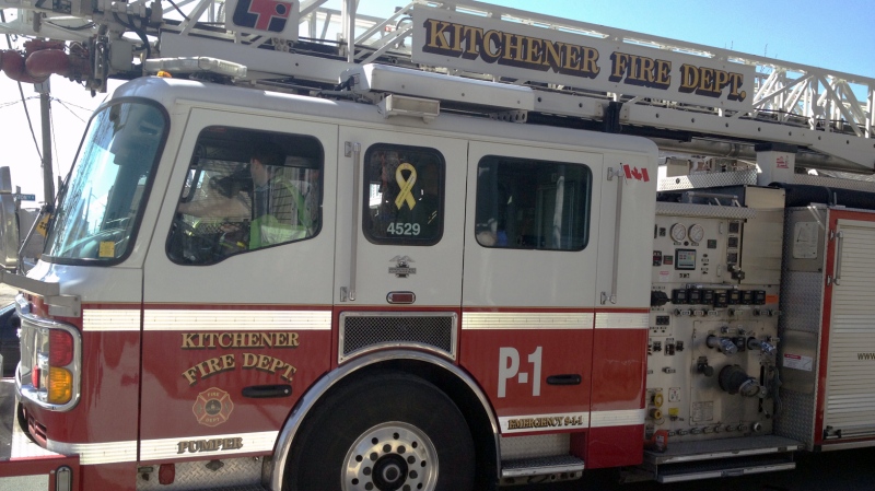 A Kitchener Fire Department vehicle is pictured on Friday, April 26, 2013. (David Imrie / CTV Kitchener)