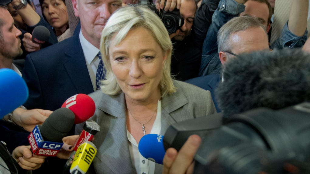 National Front Party leader Marine Le Pen