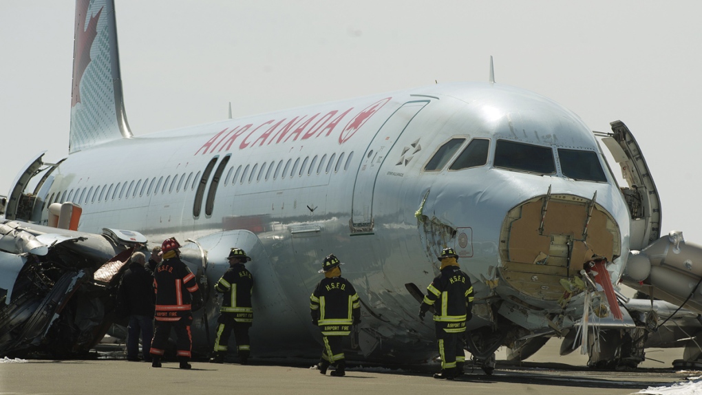 Air Canada passenger jet crashes in Halifax