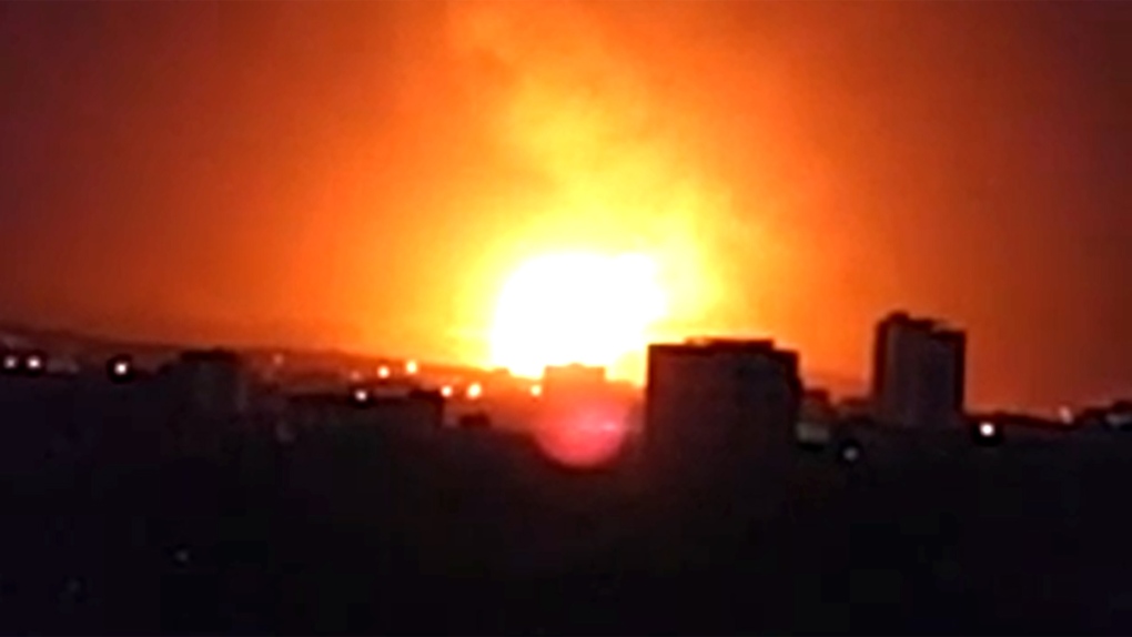 Explosion in Sanaa, Yemen