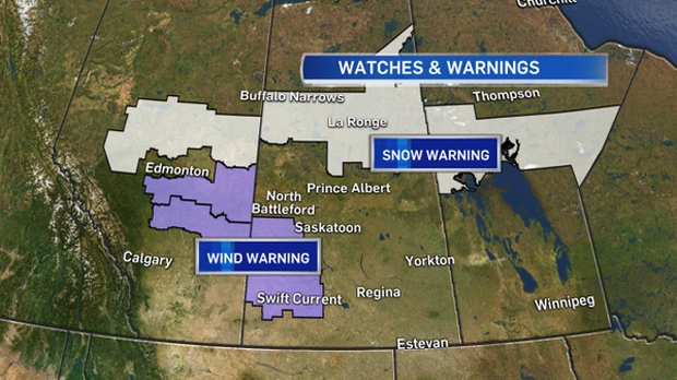 Wind warnings issued in southwest Saskatchewan
