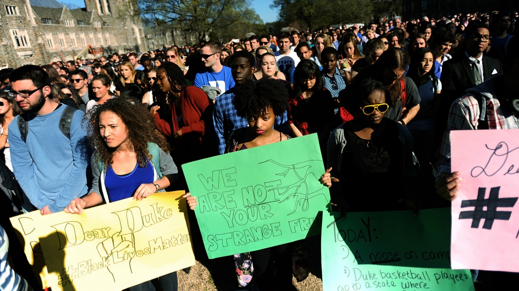 Duke students protest after noose found