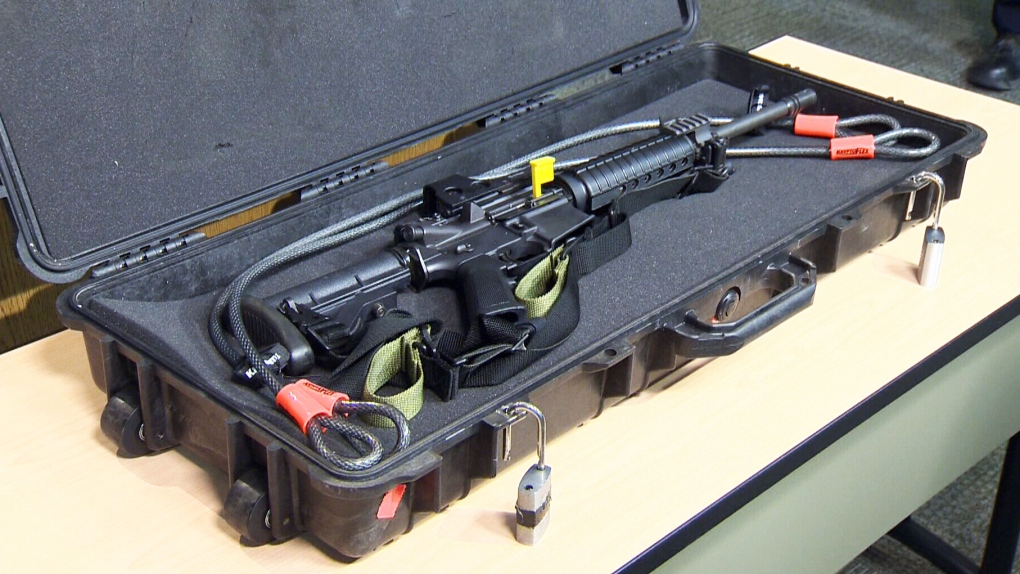 rifle stolen from Calgary police officer