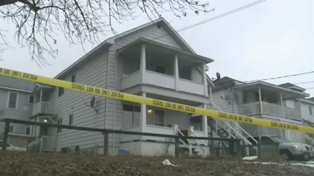 Police investigate Cornwall's first homicide of the year on Apr. 6, 2015.