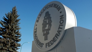 The Saskatchewan Teachers' Federation's symbol can be seen in this CTV News file photo. 