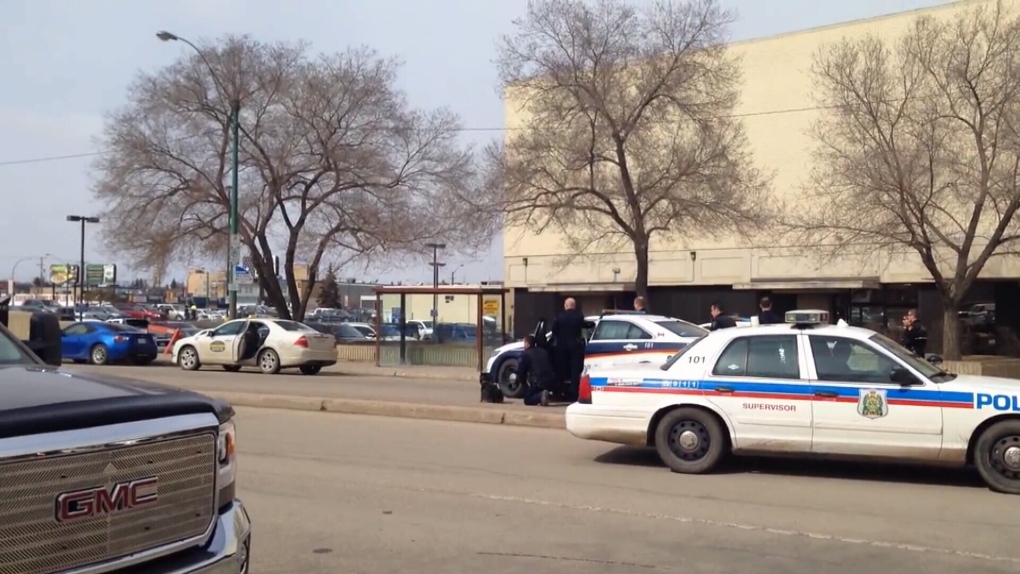 YouTube screenshot - Saskatoon police takedown