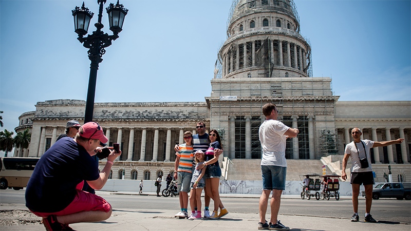 Tourists from the United States in Havana