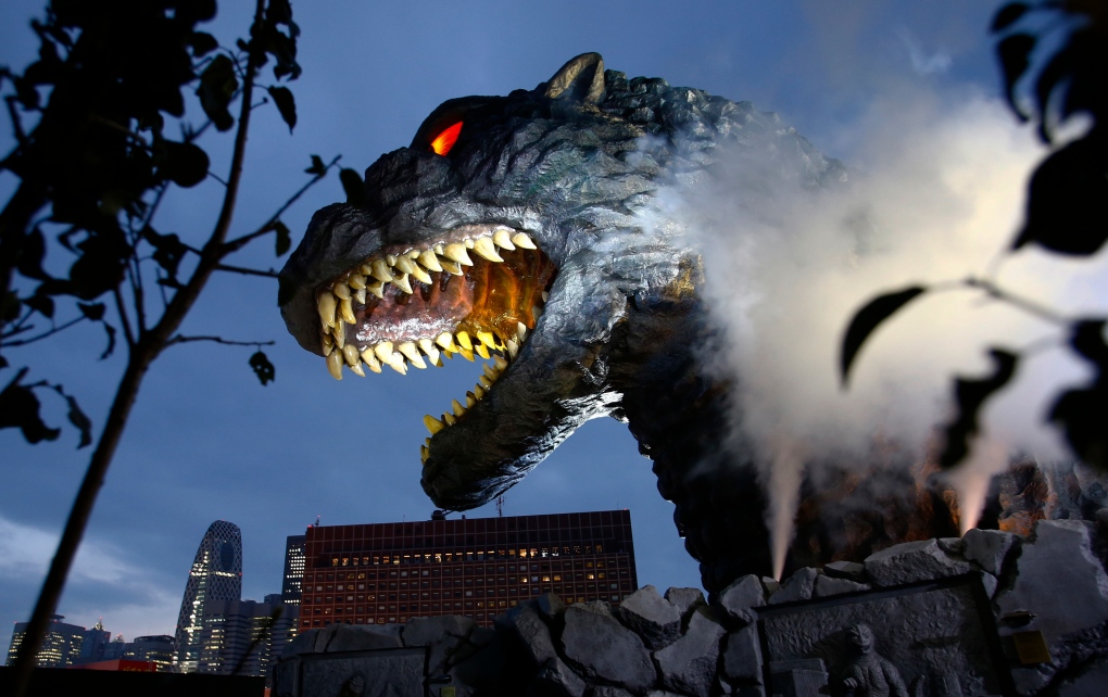 Towering Godzilla statue makes its mark on Tokyo