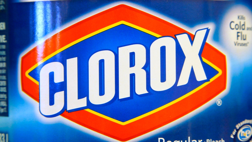 Detail of a Clorox bleach bottle label