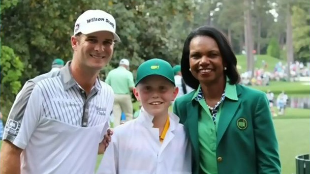 Kevin Streelman, Ethan Couch and Condoleezza Rice