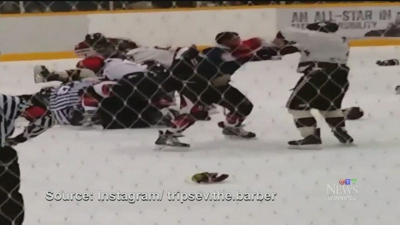 CTV Winnipeg:Brawl breaks out at hockey game