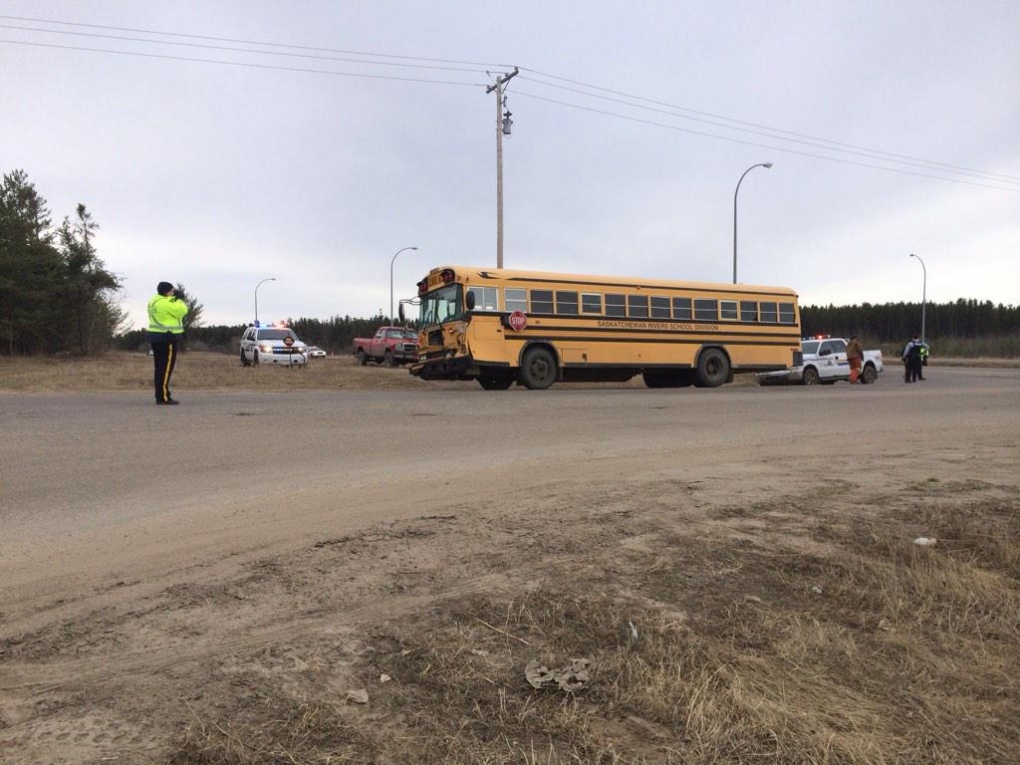 School bus crash in Prince Albert