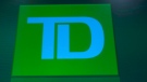 TD Bank logo is shown in Calgary, on April 3, 2014. (THE CANADIAN PRESS / Larry MacDougal)