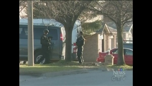 CTV Barrie: Police swarm house in Barrie